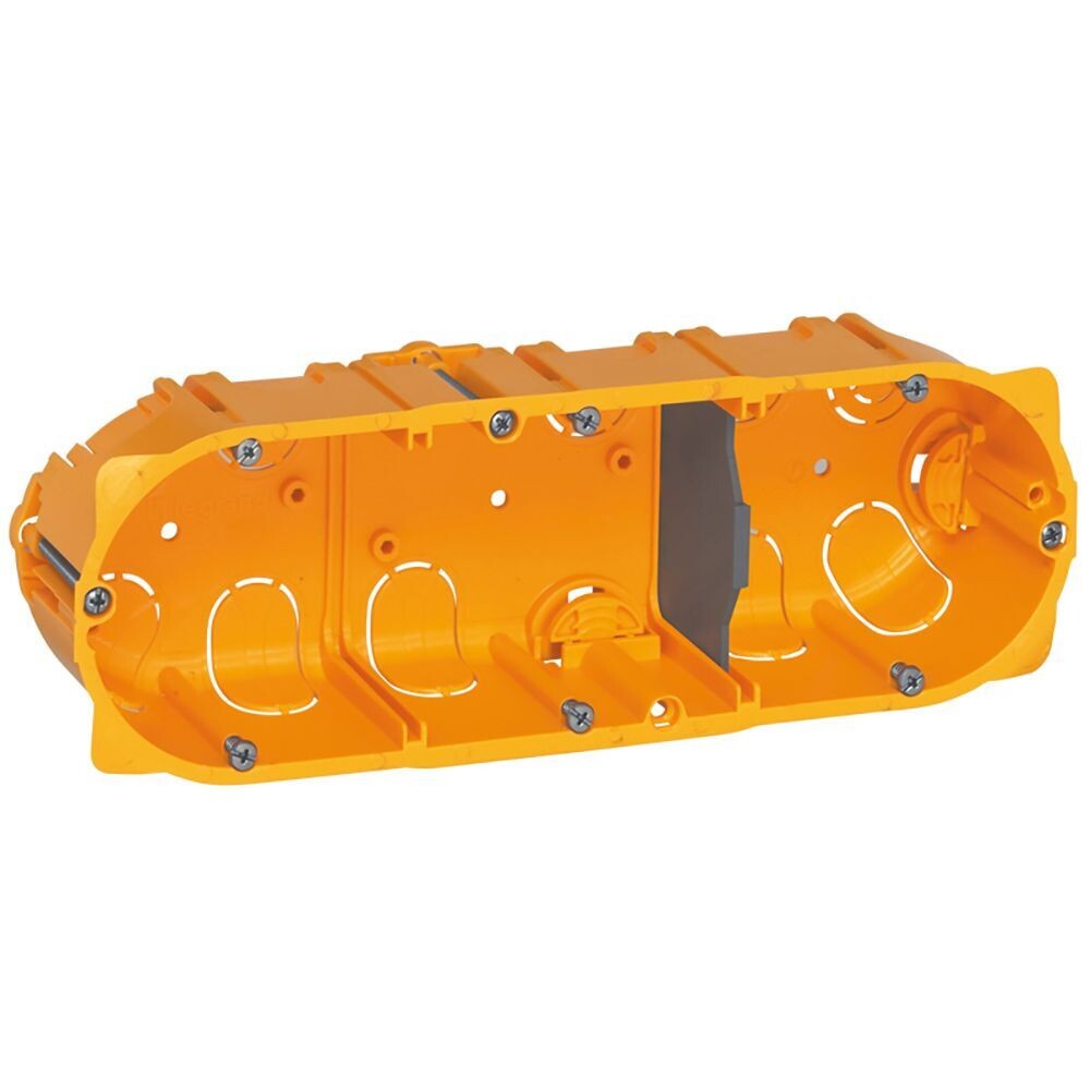 BOITE D'ENCASTREMENT 6 MODULES POUR CLOISONS SECHES - COULEUR JAUNE - LEGRAND