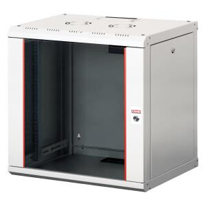  ARMOIRE DE BRASSAGE PROLINE 12U 19" MURALE - VITREE - MONTE - 600X600X640 - GRIS - PINSOL