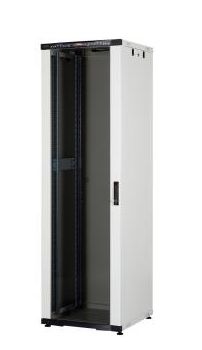 ARMOIRE DE BRASSAGE CK 32U 19" SUR PIED - VITREE - MONTE - 600X600X1536 - GRIS - PINSOL