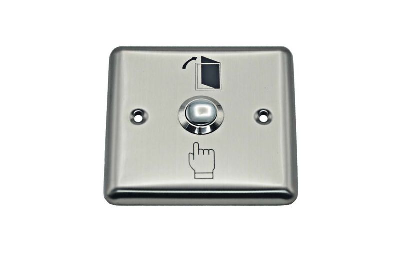 BOUTON EXIT POUSSOIRE METALLIQUE