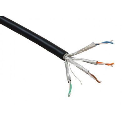 CABLE RESEAU OUTDOOR CAT6 U/FTP - CUIVRE - BOBINE 500M - PE - UC400 - S23 - AWG23/1 - NOIR - DRAKA