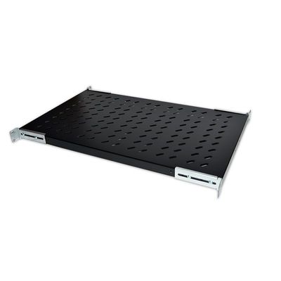 ETAGERE FIXE 1U - FIXATION AVANT/ARRIERE - PROFONDEUR 1000MM - NOIR - DITECNET