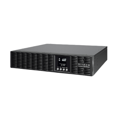 ONDULEUR 1000VA/900W ON LINE RACKABLE/TOUR 2U (06 PRISES IEC ONDULEES) - NITRAM