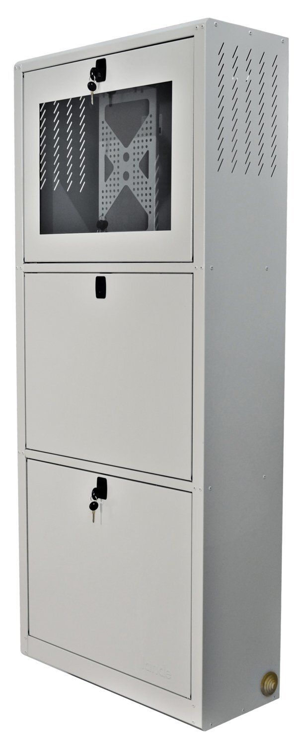 STATIONS DE TRAVAIL ET SOLUTIONS BUREAUTIQUES 570 * 220 - 1440 - RAL 7035 GRIS CLAIR - RAL 7031 BLEU GRIS