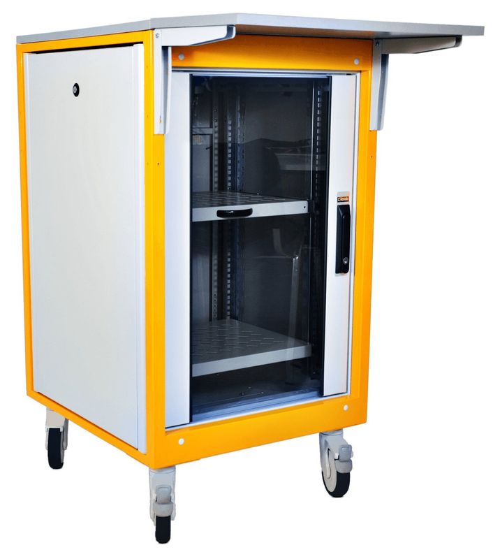 STATIONS DE TRAVAIL ET SOLUTIONS BUREAUTIQUES 600* 670 - 1016 - RAL 7035 GRIS CLAIR - RAL 1028 JAUNE MELON