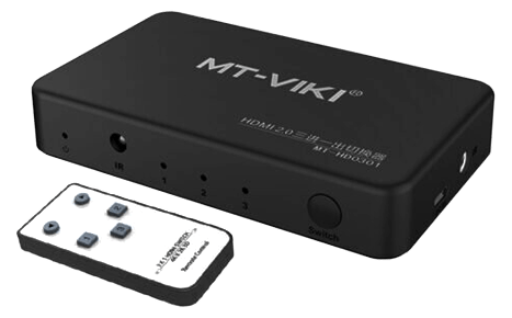 SWITCH HDMI 4K, 3 ENTREES ET 1 SORTIE AVEC TELECOMMANDE