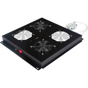 VENTILATEUR DE 4 EMPLACEMENTS ET 2 VENTILATEURS - PLAFONNIER - SANS FILTRE - AVEC THERMOSTAT - AVEC INTERRUPTEUR - SANS AFFICHEUR - METALLIQUE - NOIR - LANDE