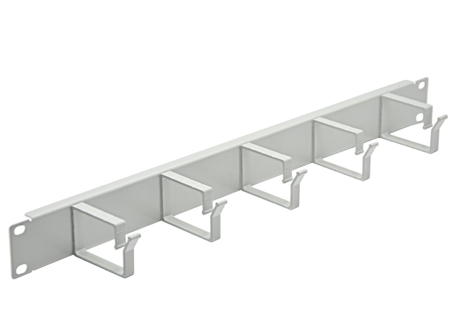 GUIDE CABLE ANNULAIRE 1U DE 5 ANNEAUX - METALLIQUE - GRIS - LANDE