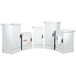 ARMOIRE DE BRASSAGE INDUSTRIELLE EXTERIEURE IP65 09U 19" SUR PIED - PLEIN - MONTE - 600X650X769 - GRIS - LANDE