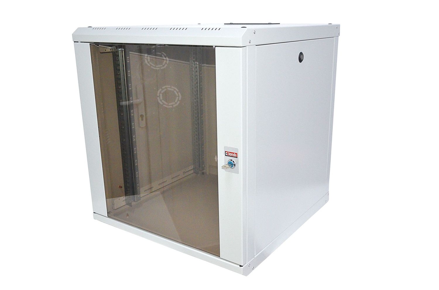 ARMOIRE DE BRASSAGE PROLINE 12U 19" MURALE - VITREE - MONTE - 600X450X640 - GRIS - PINSOL