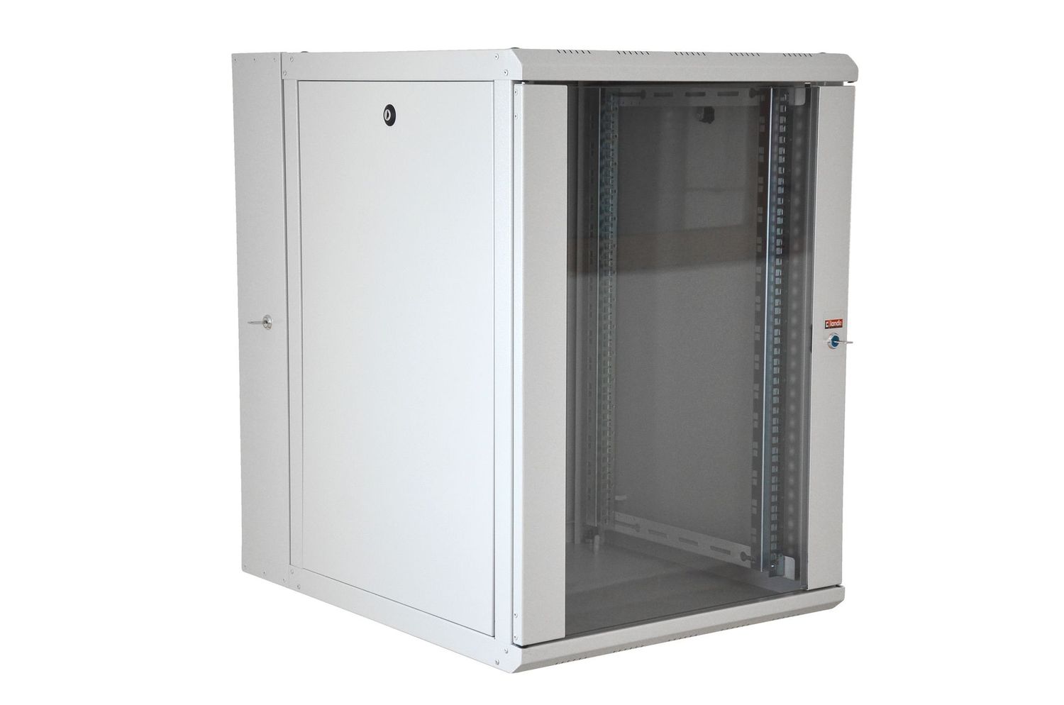 ARMOIRE DE BRASSAGE PROLINE AVEC PIVOTANT 16U 19" MURALE - VITREE - MONTE - 600X750X818 - GRIS - PINSOL