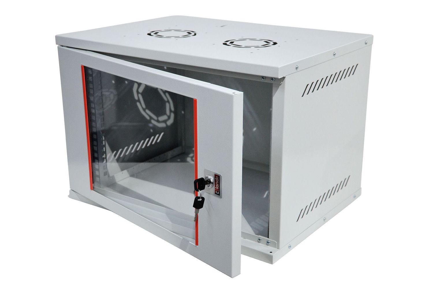 ARMOIRE DE BRASSAGE SECURITY BOX 07U 19" MURALE - VITREE - DEMONTE - 540X400X372 - GRIS - PINSOL