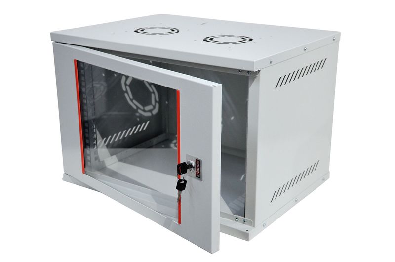 ARMOIRE DE BRASSAGE SECURITY BOX 07U 19 ARMOIRE DE BRASSAGE SECURITY BOX 07U 19" MURALE - VITREE - DEMONTE - 540X400X372 - GRIS - PINSOL