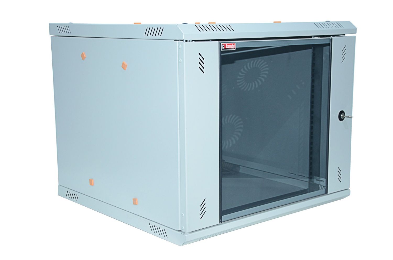 ARMOIRE DE BRASSAGE NEW PROLINE 09U 19" MURALE - VITREE - DEMONTE - 600X600X500 - GRIS - LANDE