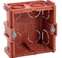 BOITE ENCASTREE 2 MODULES, COULEUR ROUGE, MARQUE LEGRAND