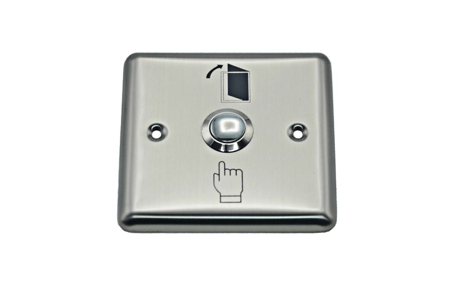 BOUTON EXIT POUSSOIRE - METALLIQUE - FORME CARRE - ZKTECO