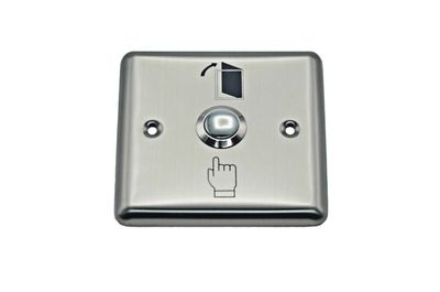 BOUTON EXIT POUSSOIRE - METALLIQUE - FORME CARRE - ZKTECO