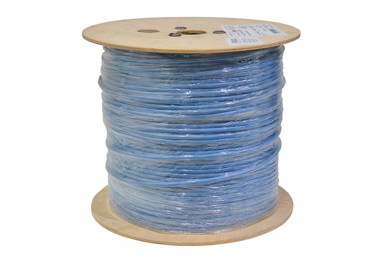 CABLE RESEAU INDOOR CAT6A F/FTP - CUIVRE - BOBINE 500M - LSHF - UC500 - AS23 - AWG23 - BLEU - DRAKA