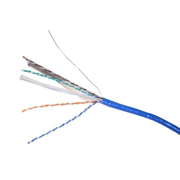 CABLE RESEAU INDOOR CAT6 F/UTP - CUIVRE - BOBINE 500M - LSZH - AWG24 - BLEU - LEGRAND