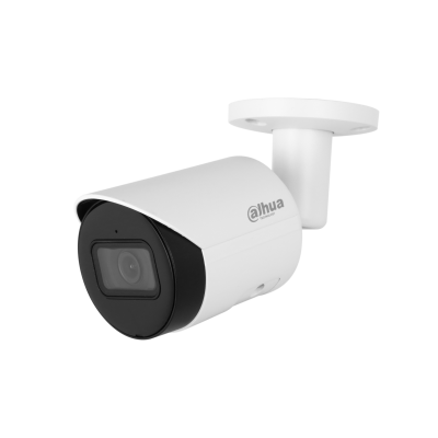 CAMERA IP BULLET 4MP (2.8 - 3.6)MM - METALLIQUE - IR MAX 30M - IP67 - AUDIO - CARTE SD MAX 256GO - SURVEILLANCE INTELLIGENTE (DETECTE VEHICULE ET HUMAIN) - DAHUA