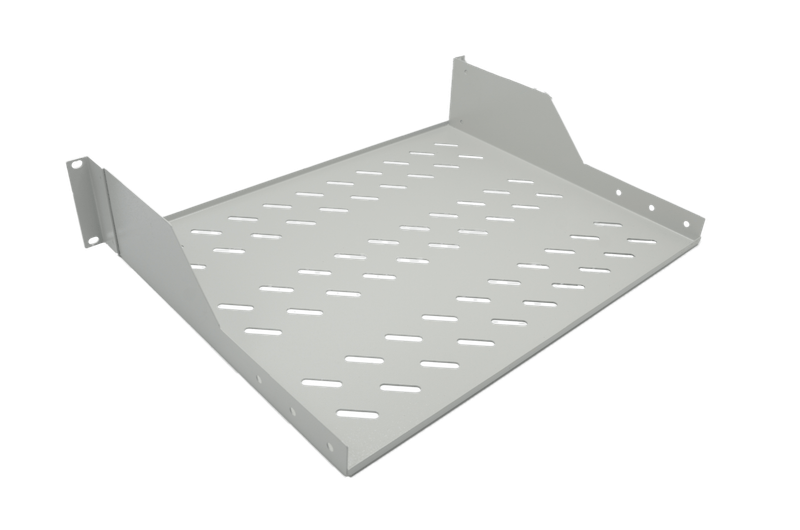 ETAGERE FIXE 2U - FIXATION AVANT - 486X350X88 - SUPPORT 30KG - GRIS - LANDE ETAGERE FIXE 2U - FIXATION AVANT - 486X350X88 - SUPPORT 30KG - GRIS - LANDE