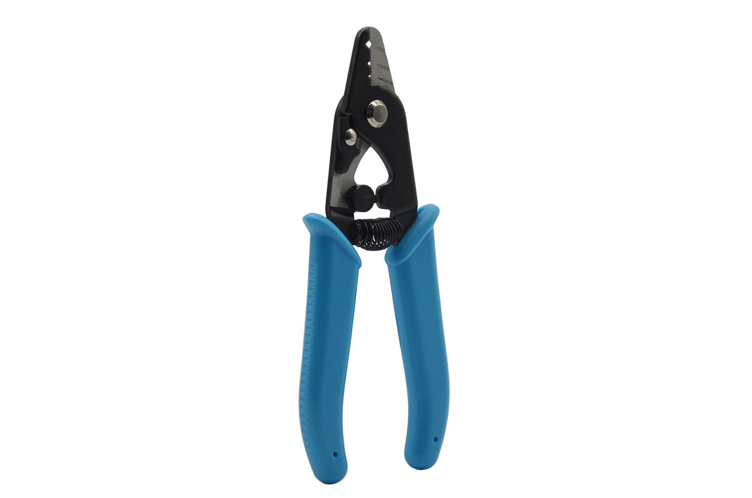 PINCE DENUDEUR FIBRE OPTIQUE AVEC RESSORT - BLUE