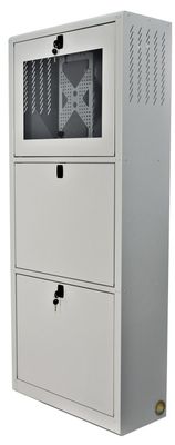 STATİONS DE TRAVAİL ET SOLUTİONS BUREAUTİQUES 570 * 220 - 1440 - RAL 7035 GRİS CLAİR - RAL 7031 BLEU GRİS