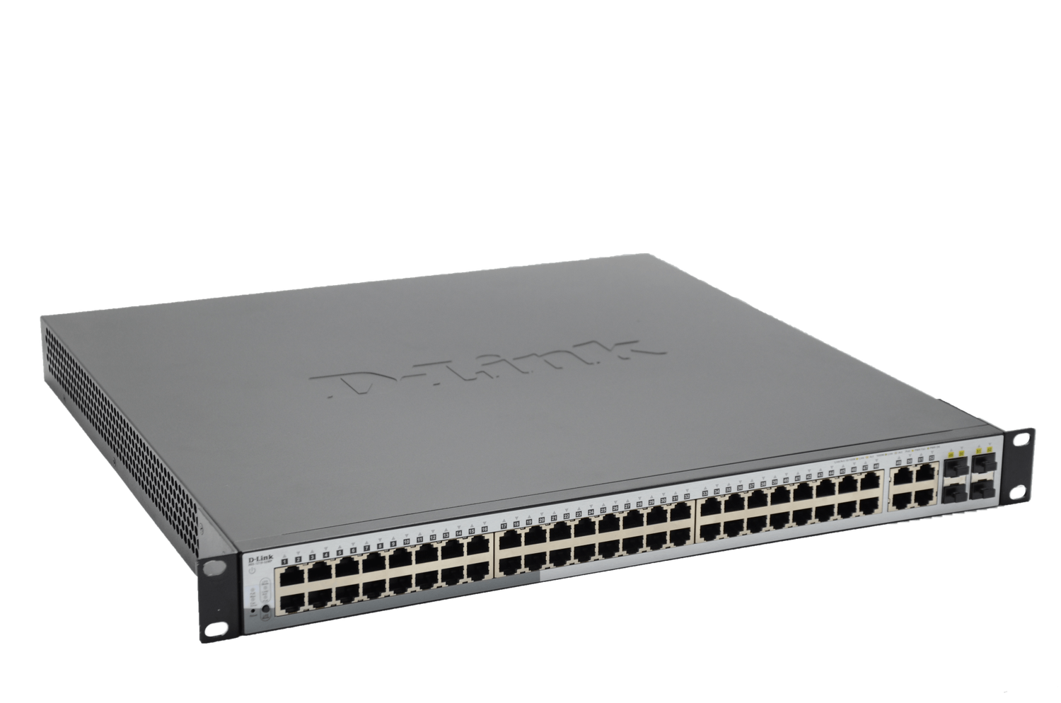 SWITCH 52 PORTS 24 PORTS 10/100/1000 BASE - T POE + 24 PORTS 10/100/1000 MBPS + 4 PORTS SFP MAX POE - D-LINK