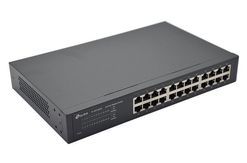 SWITCH GIGA 24 PORTS - NON MANAGABLE - RACKABLE - METALLIQUE - TP-LINK SWITCH GIGA 24 PORTS - NON MANAGABLE - RACKABLE - METALLIQUE - TP-LINK