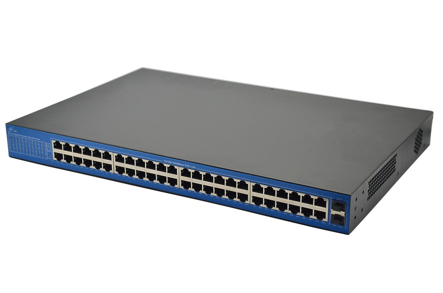 SWITCH GIGA 48 PORTS +2 SFP - NON MANAGABLE - RACKABLE - POE - ENET
