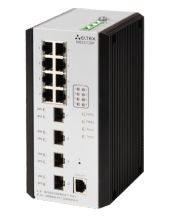 SWITCH INDUSTRIEL GIGA 12 PORTS (08 PORTS POE+ - 4 SFP) - MANAGABLE (L3) - RACKABLE (DIN) - METALLIQUE - 275W - ALIMENTATION EXTERNE NON INCLUSE - GRIS - ELTEX