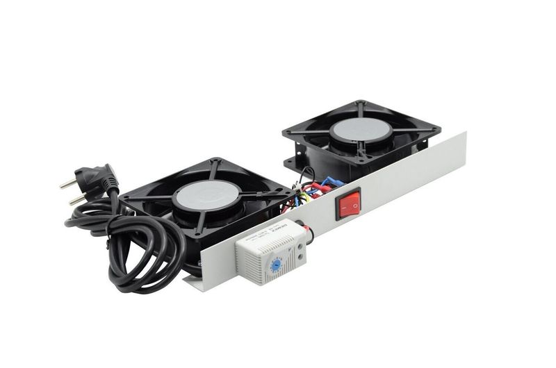 VENTILATEUR DE 2 EMPLACEMENTS ET 2 VENTILATEURS - PLAFONNIER - SANS FILTRE - AVEC THERMOSTAT - AVEC INTERRUPTEUR - SANS AFFICHEUR - METALLIQUE - NU - GRIS - LANDE