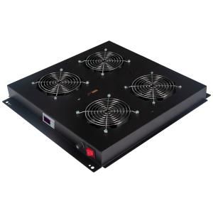 KIT VENTILATEUR DE 4 EMPLACEMENTS ET 4 VENTILATEURS - PLAFONNIER - SANS FILTRE - AVEC THERMOSTAT - AVEC INTERRUPTEUR - AVEC AFFICHEUR - METALLIQUE - NOIR - LANDE