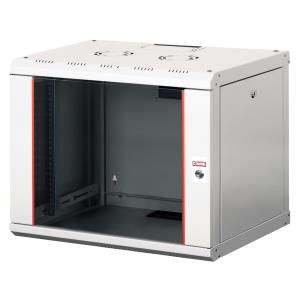 ARMOIRE DE BRASSAGE PROLINE 09U 19" MURALE - VITREE - MONTE - 600X600X505 - GRIS - LANDE