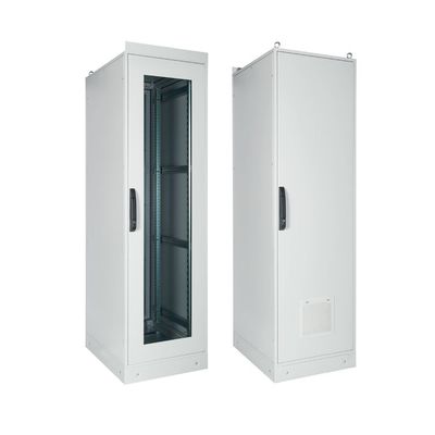 ARMOIRE DE BRASSAGE RK 42U 19" SUR PIED - VITREE - MONTE - 600X1000X2000 - GRIS - LANDE