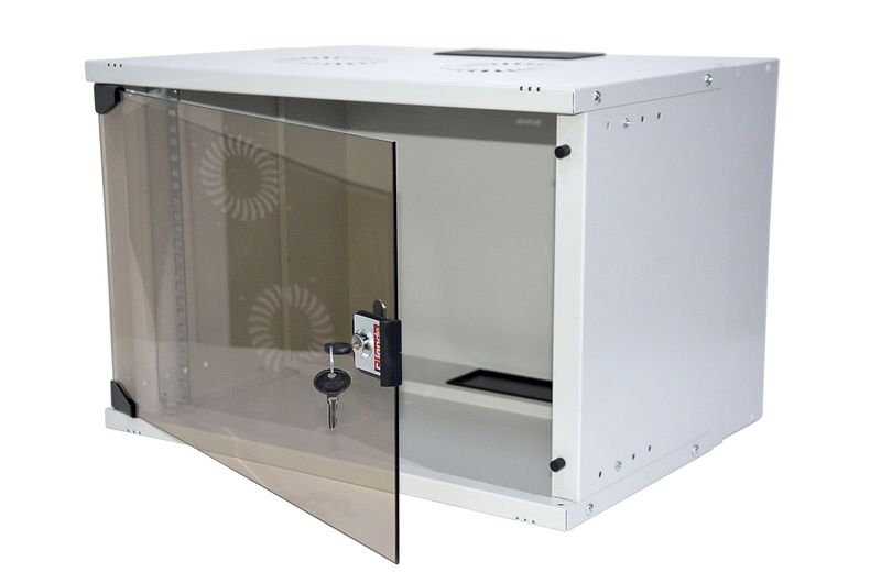 ARMOIRE DE BRASSAGE SOHO 07U 19" MURALE - SEMI-MONTE - 540X400X370 - GRIS - PINSOL