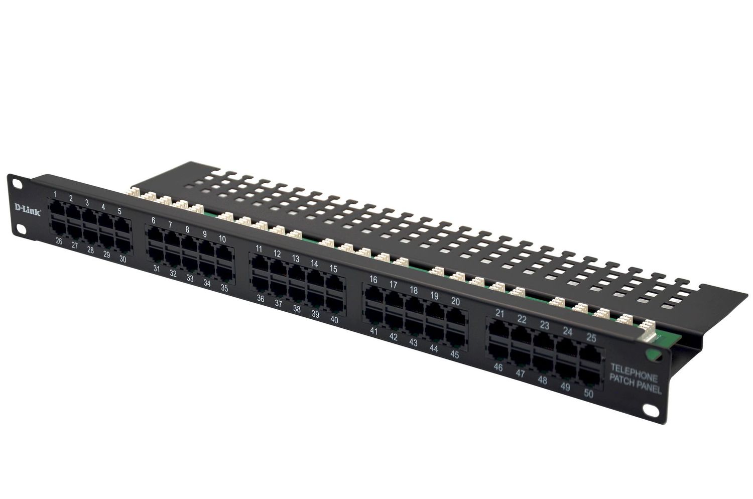 PANNEAU DE BRASSAGE TELEPHONIQUE 1U 50 PORTS - METALLIQUE - D-LINK