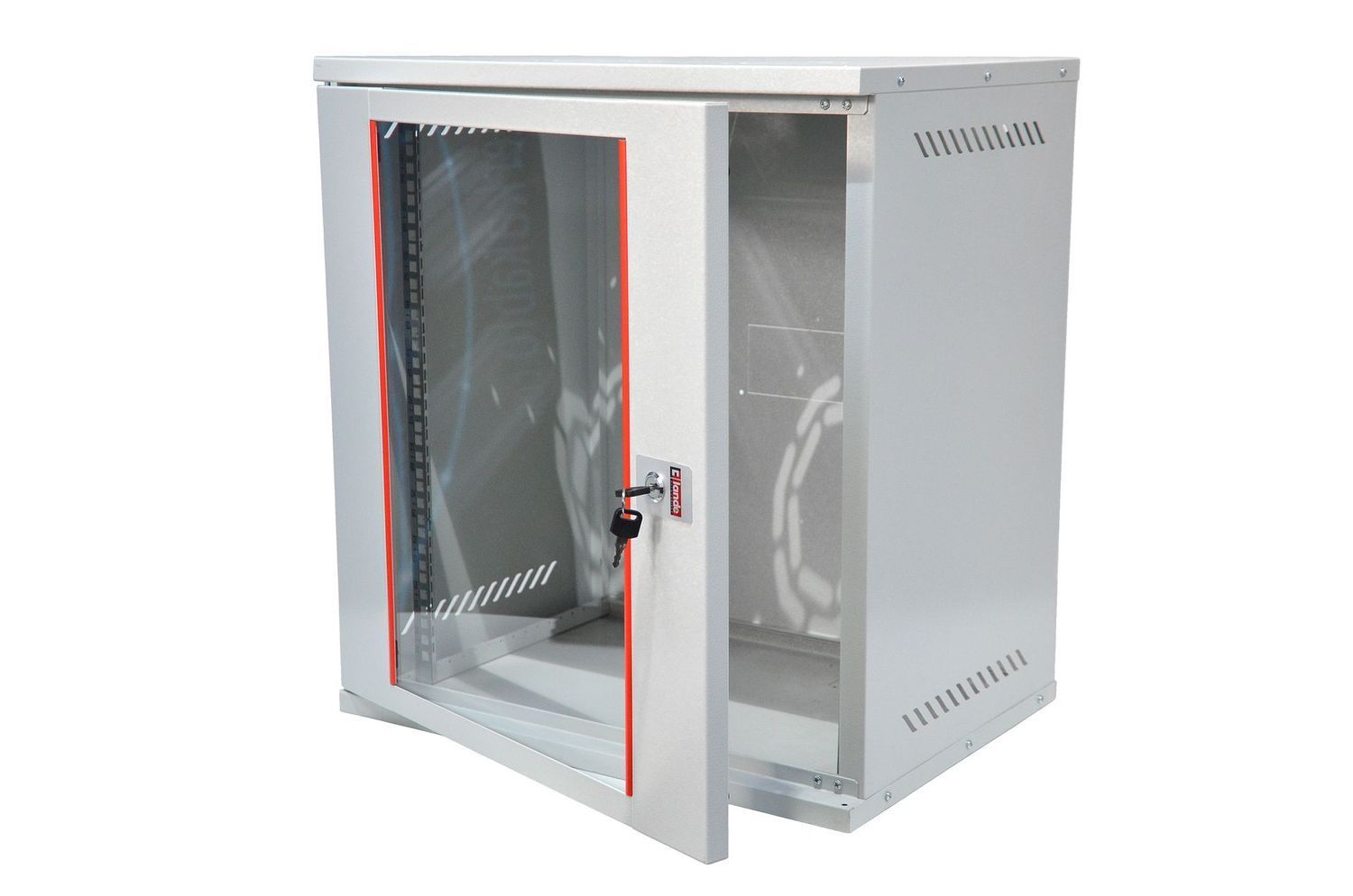 ARMOIRE DE BRASSAGE SECURITY BOX 12U 19" MURALE - VITREE - DEMONTE - 540X400X594 - GRIS - LANDE