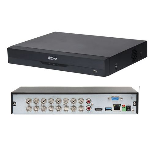 XVR 16CH - 1 HDD (MAX 16TO) - 1080P - 5M AFFICHAGE ET ENREGISTREMENT - SORTIES (1 HDMI - 1 VGA) - 2 USB - 1 RJ45 1GO - DAHUA