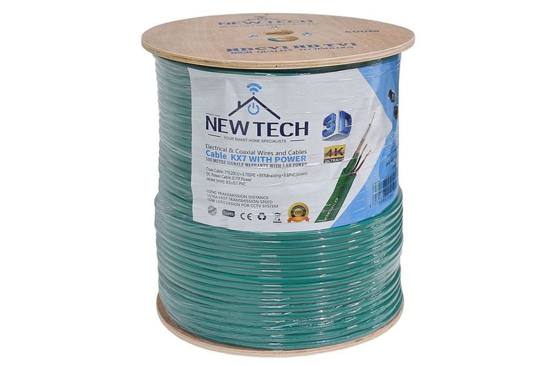 CABLE COAXIAL ALIM KX7 300M OUTDOOR - NEWTECH