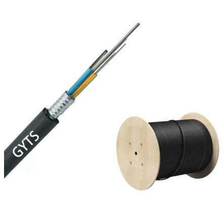 FIBRE OPTIQUE SINGLEMODE 08 BRINS - 1 GAINE ARMEE EN METAL (GYTS) - MAC TECH