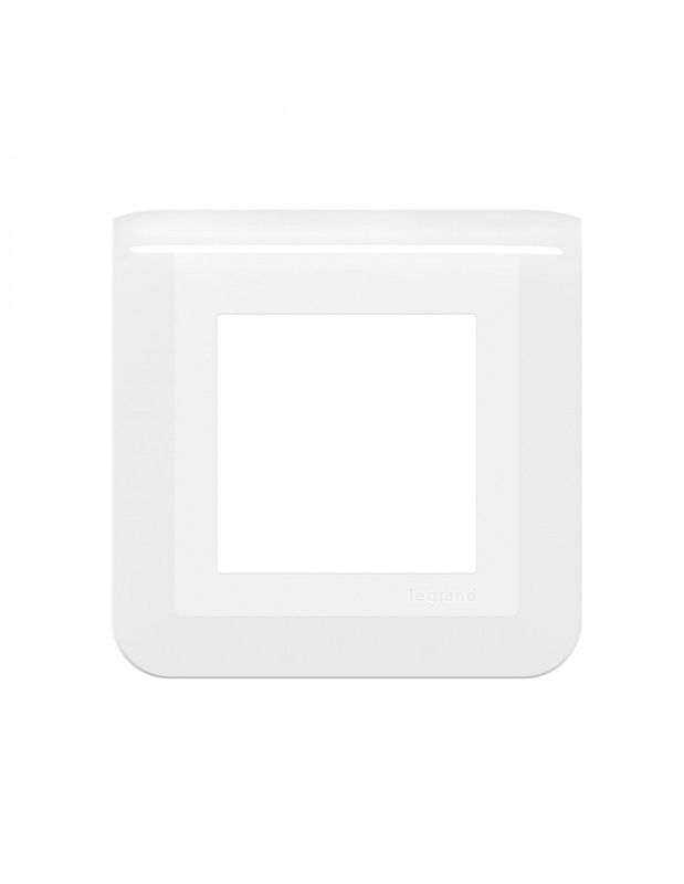 PLAQUE KORE POUR PRISE RESEAU - 2 MODULES - 20 PIECES - PLASTIQUE - BLANC
