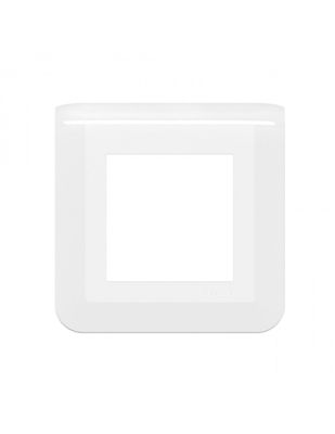 PLAQUE KORE POUR PRISE RESEAU - 2 MODULES - 20 PIECES - PLASTIQUE - BLANC