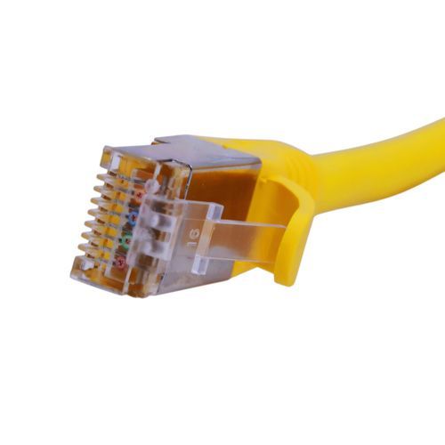 CORDON DE BRASSAGE 003M CAT6A LSZH S/FTP - JAUNE - EKIVALAN CORDON DE BRASSAGE 003M CAT6A LSZH S/FTP - JAUNE - EKIVALAN