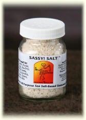 SASSY SALT  - 3 oz. glass jar