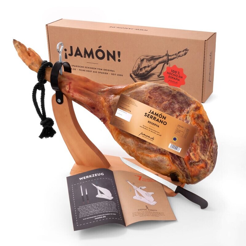 SERRANO GESCHENK BOX MIT ZUBEHÖR  6.5 KG ( GRATIS VERSAND )