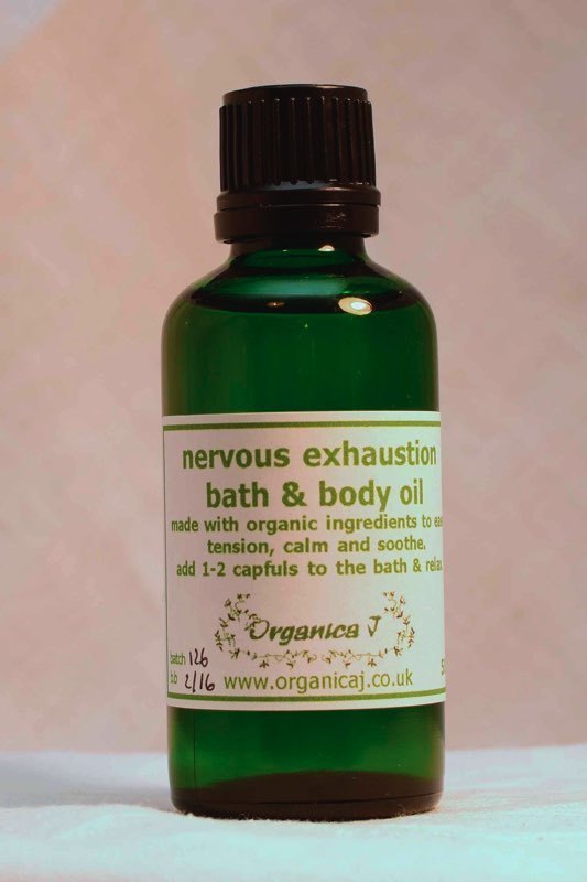 Nervous Exhaustion Aromatherapy Bath & Body Oil Nervous Exhaustion Aromatherapy Bath & Body Oil