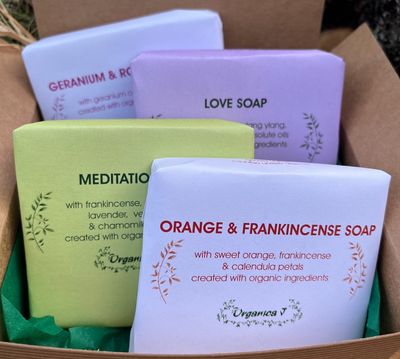Organic Aromatherapy Soap Gift Box - 90g