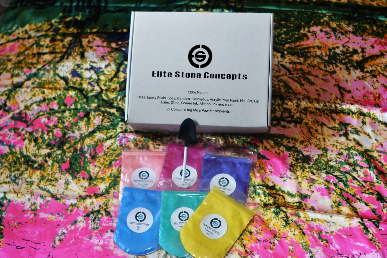 250 grams x 25 Pearlescent Mica Powder Pigments Pack