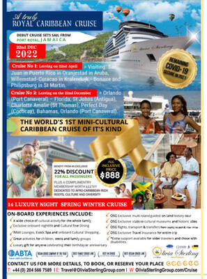 LUXURY 14 NGT CULTURAL EASTERN CARIBBEAN CRUISE | 22nd DEC 2022